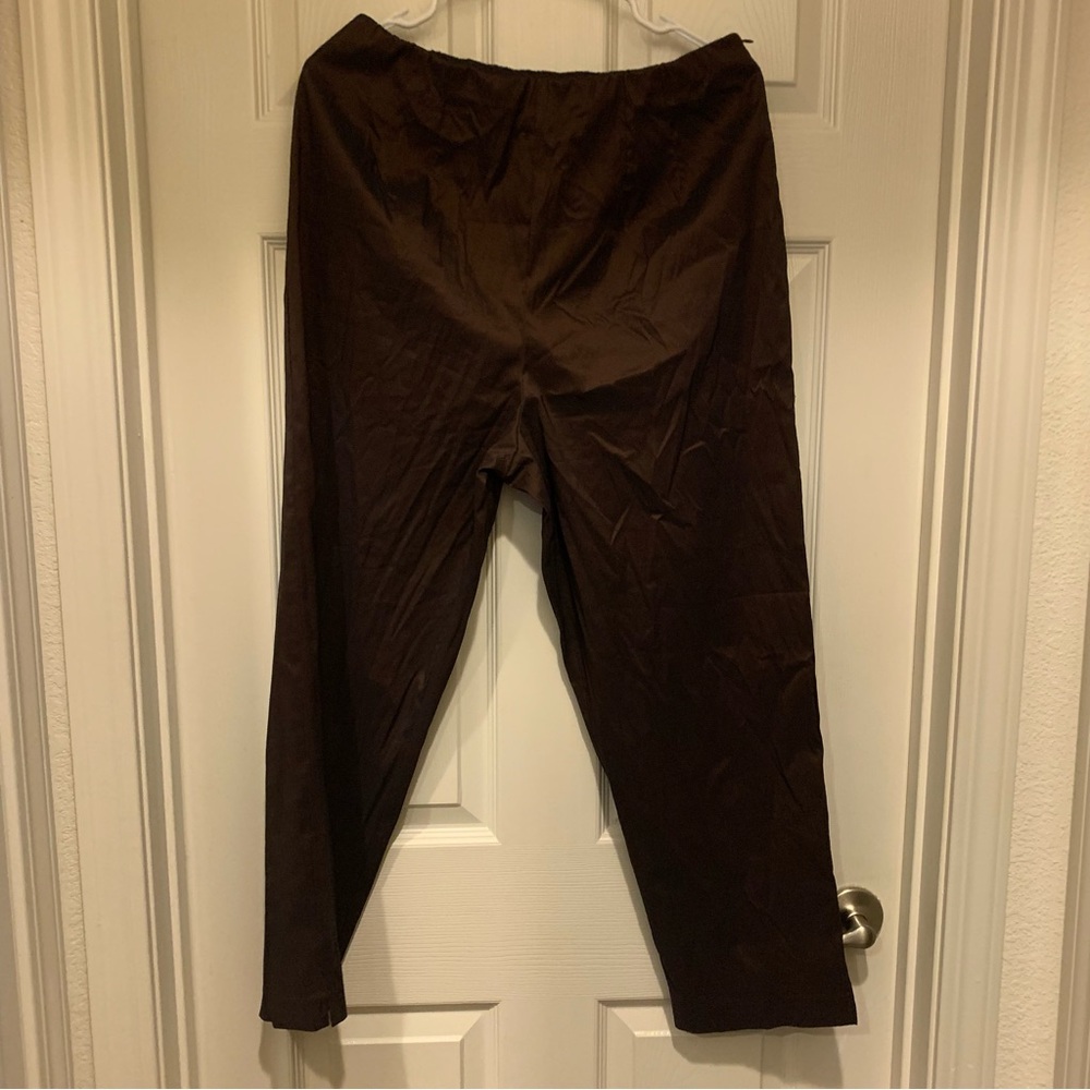 Women’s Burgundy Stretchy Pants, Size 14 - Picture 2 of 6